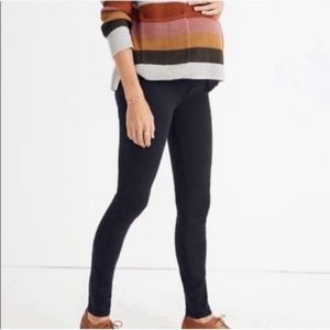 Madewell Maternity Over-the-Belly Skinny Jeans Lunar Black Size 25